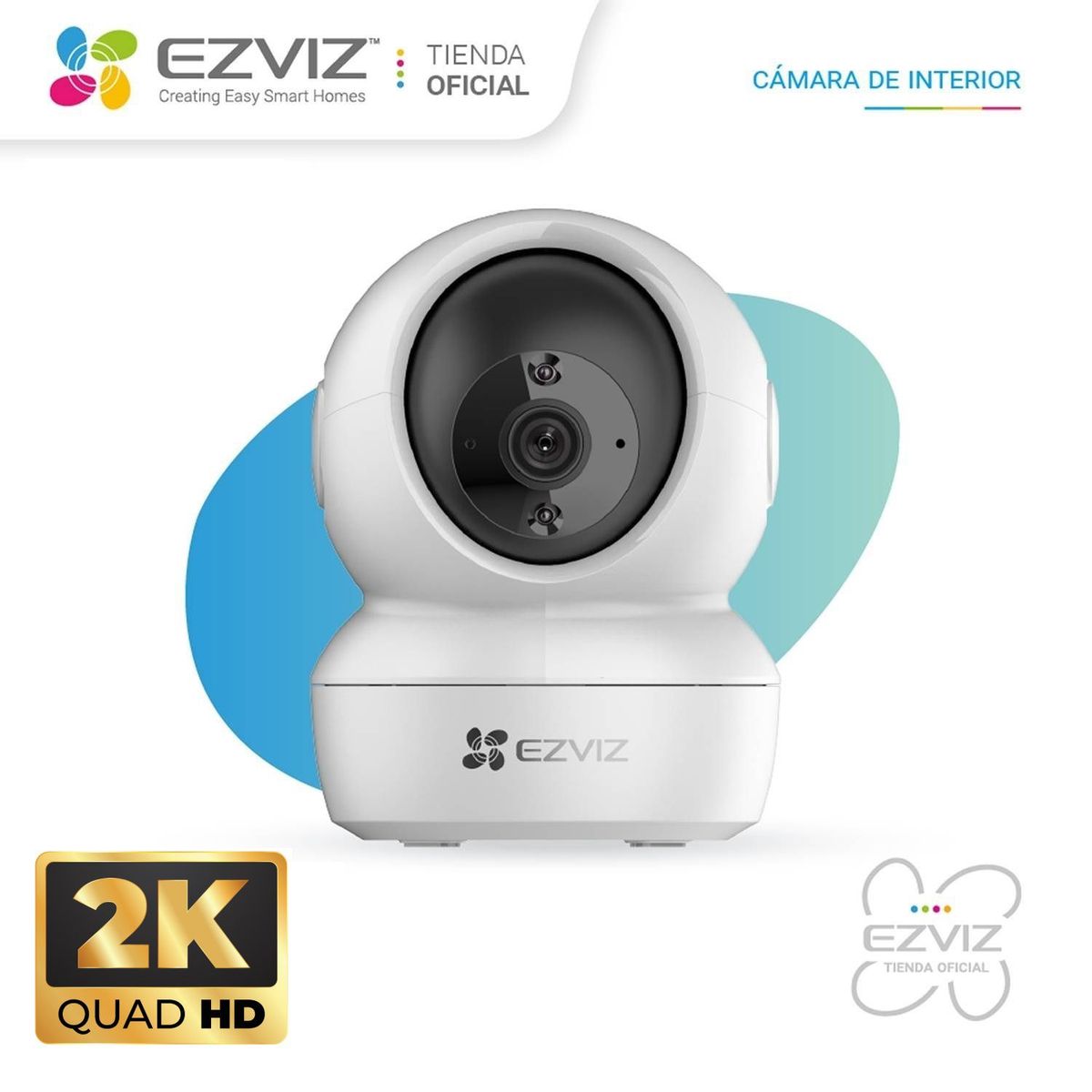 EZVIZ - Ezviz Cámara Wifi Inalambrico C6N 4MP WIFI 24GHZ