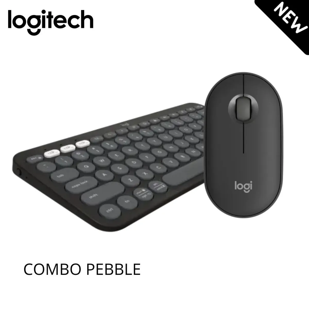 LOGITECH - Combo Logitech Teclado K380s Y Mouse Pebble 2 Keys Bluetooth Negro