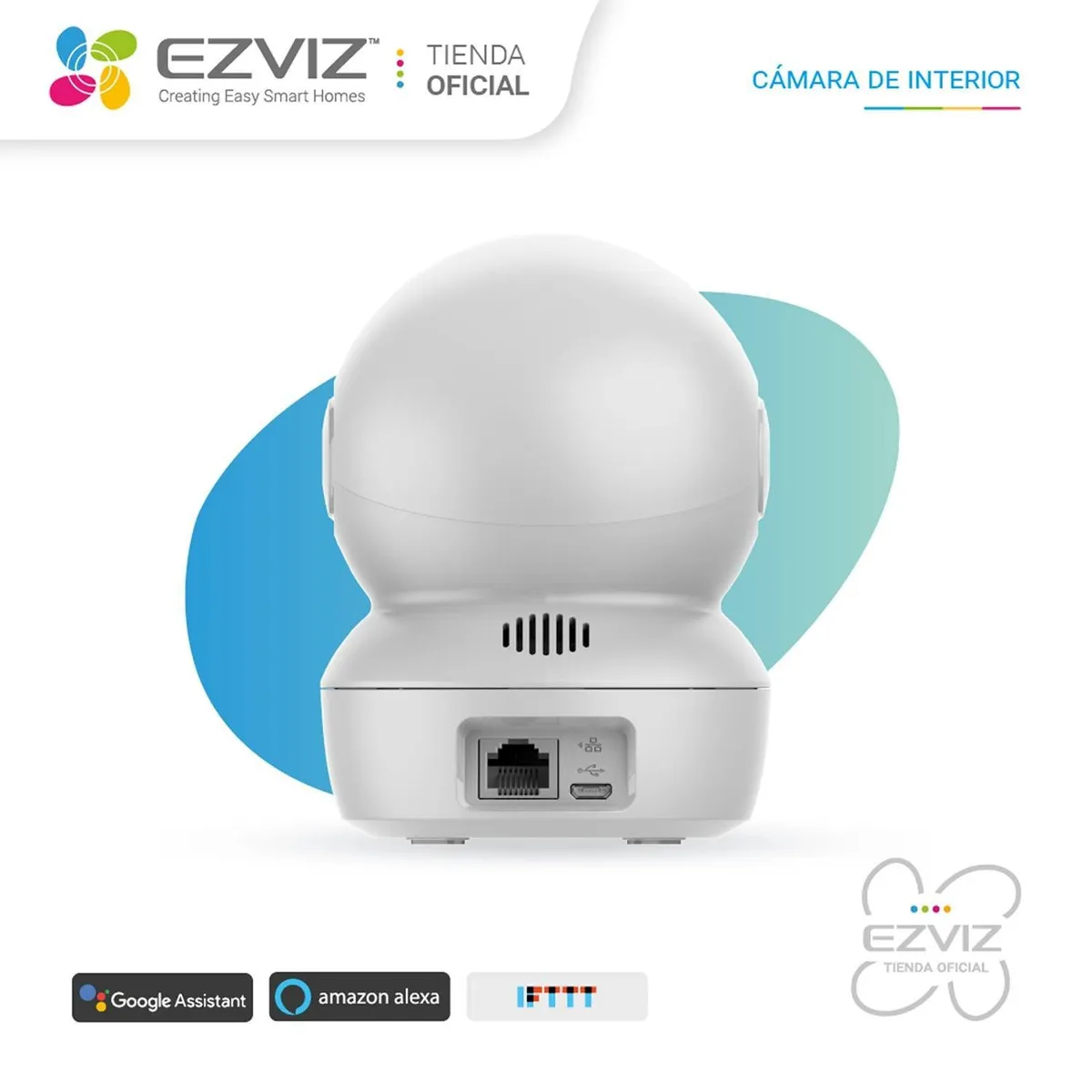 EZVIZ - Ezviz Cámara Inalambrica C6N 4MP WIFI 24GHZ  SD 32GB