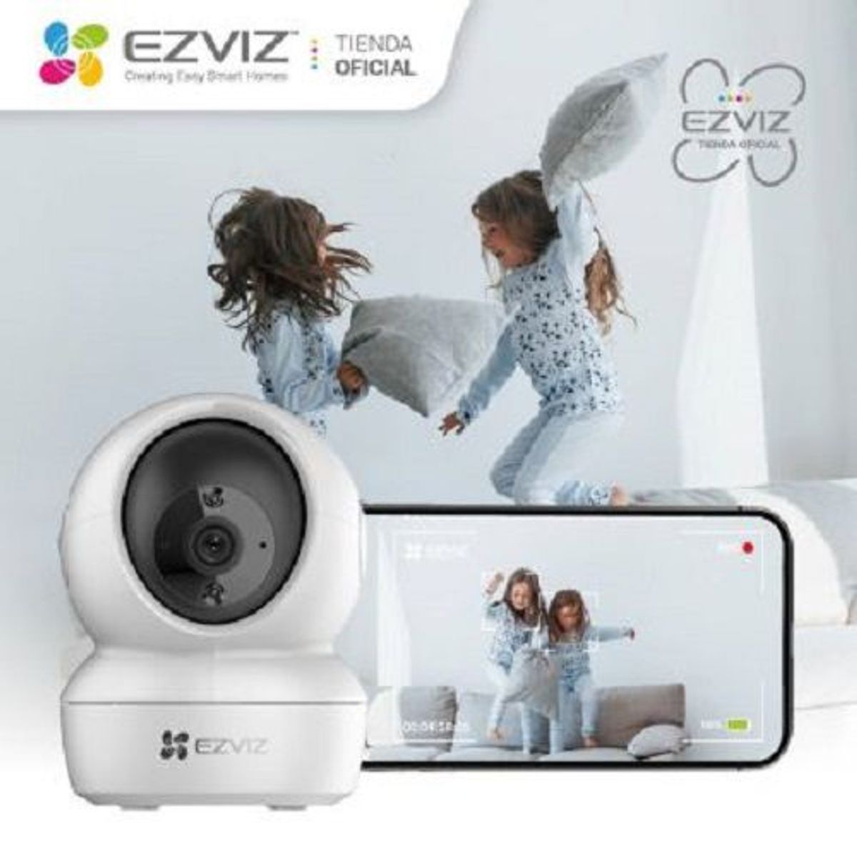 EZVIZ - Ezviz Cámara Wifi Inalámbrica Full Hd Gira 360 C6N