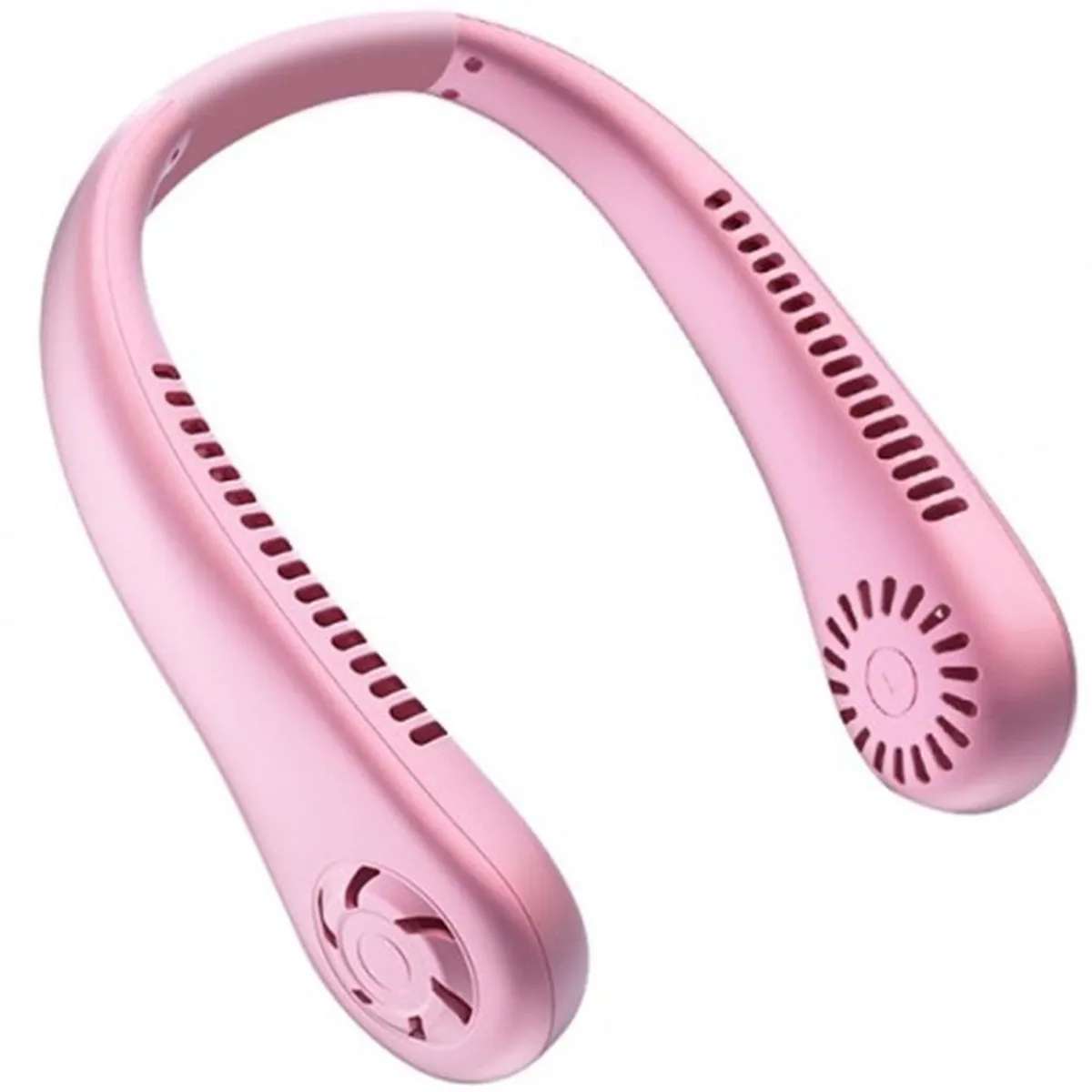 GENERICO - Ventilador Recargable Colgante Portátil Cuello Ajustable - Rosado