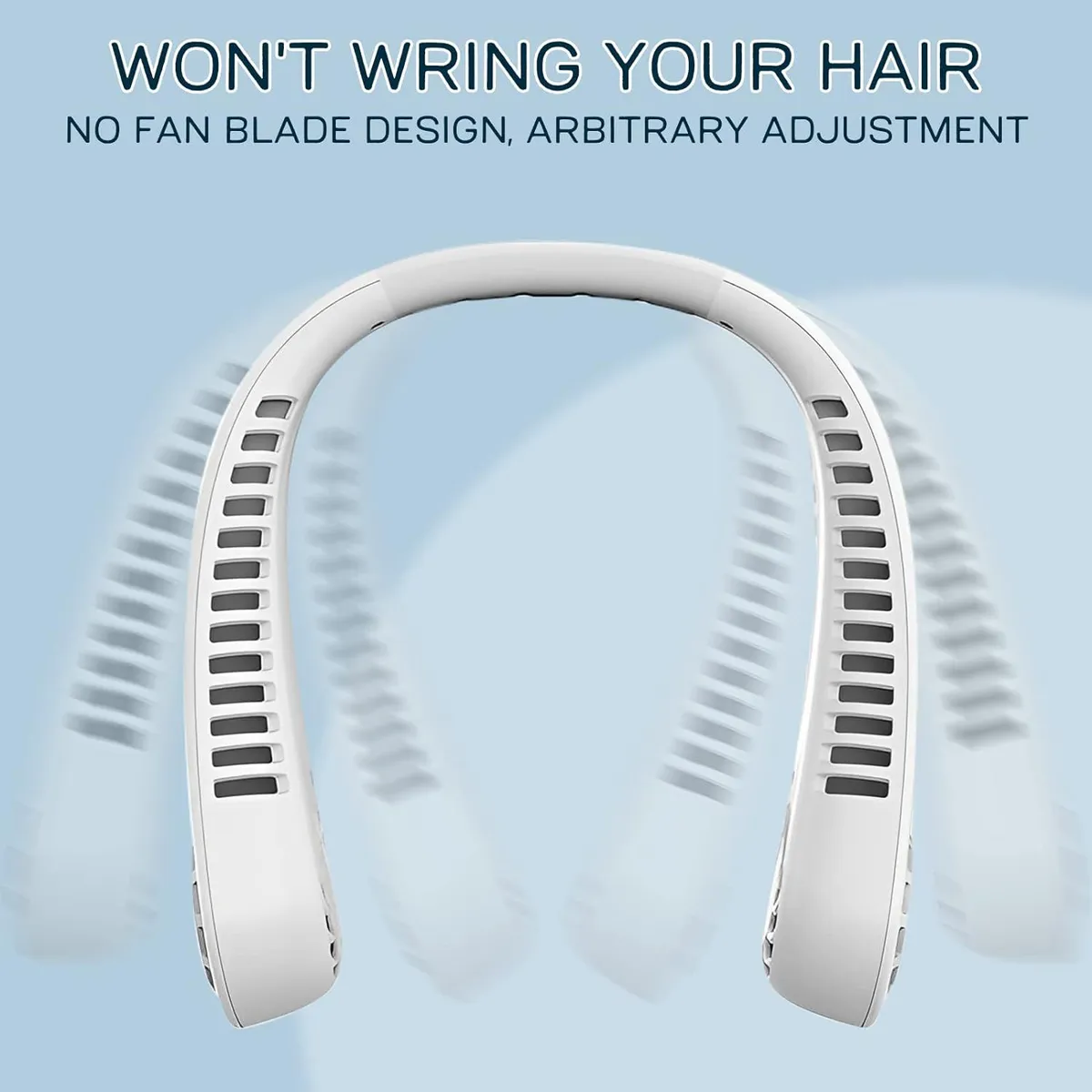 GENERICO - Ventilador Recargable Colgante Portátil Cuello Ajustable - Rosado