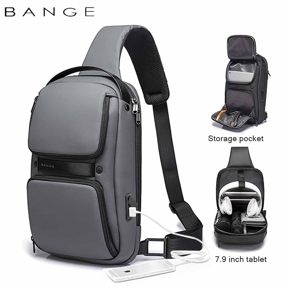 GENERICO - MORRAL BANGE DEPORTIVO GRIS PARA HOMBRES