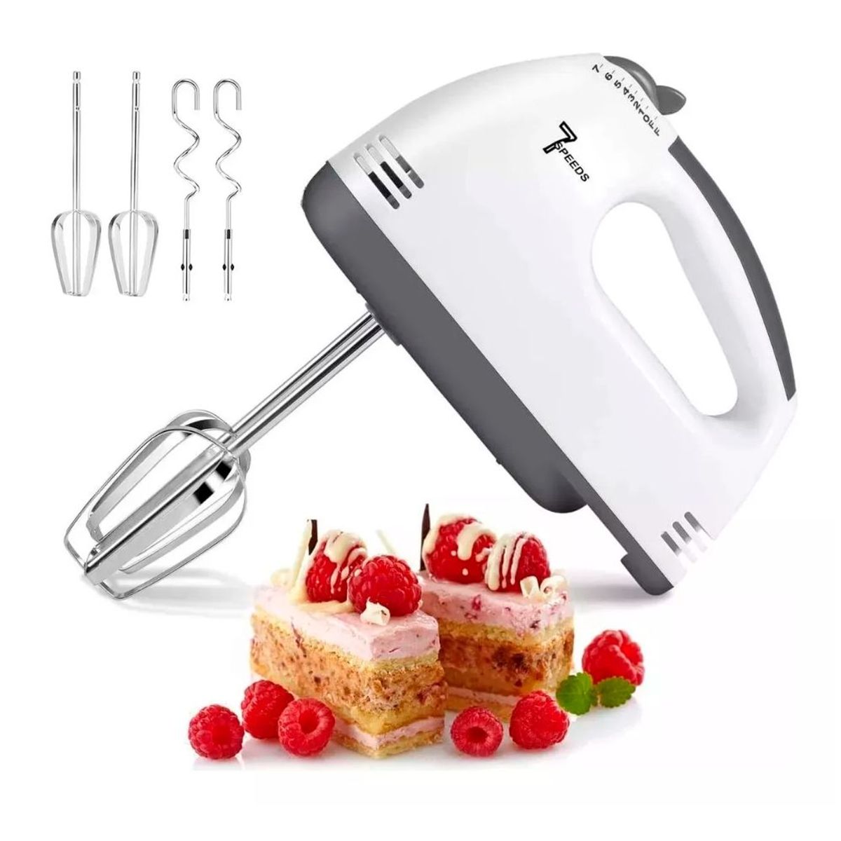 GENERICO - Batidora Mescladora Electrico Reposteria Pasteleria De 7 Velocidades