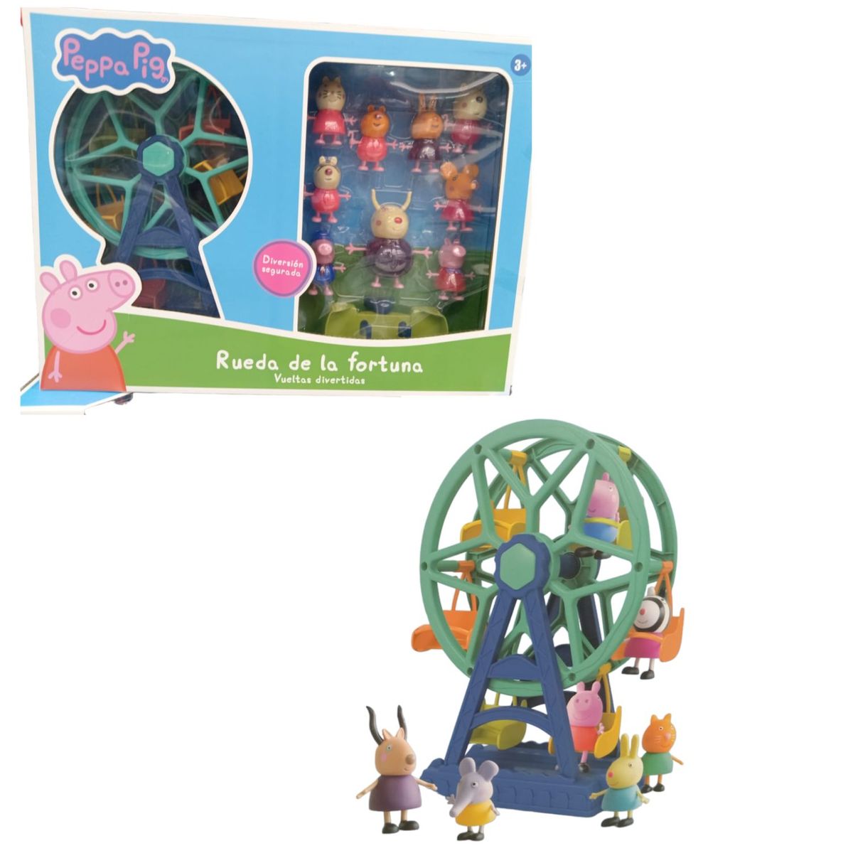 GENERICO - Rueda de la Fortuna Vuelta Divertida Peppa Pig