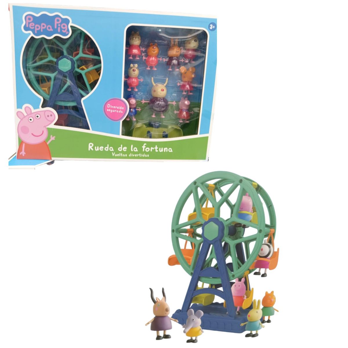 GENERICO - Rueda de la Fortuna Vuelta Divertida Peppa Pig