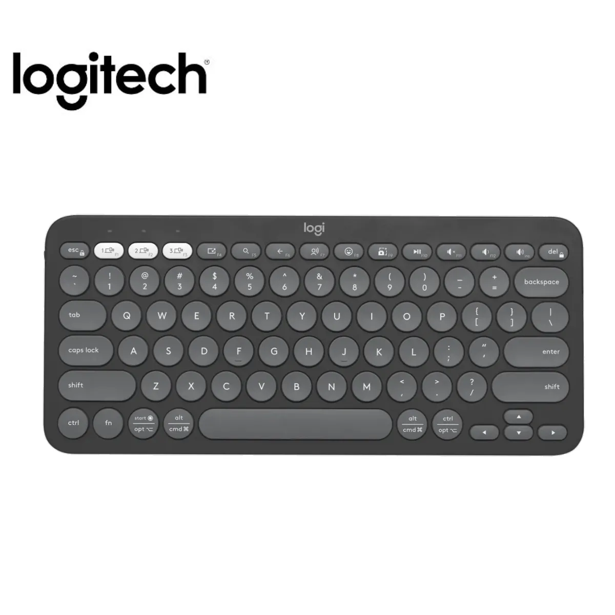 LOGITECH - Teclado Logitech Pebble 2 K380s Bluetooth/Wireless Sp Negro