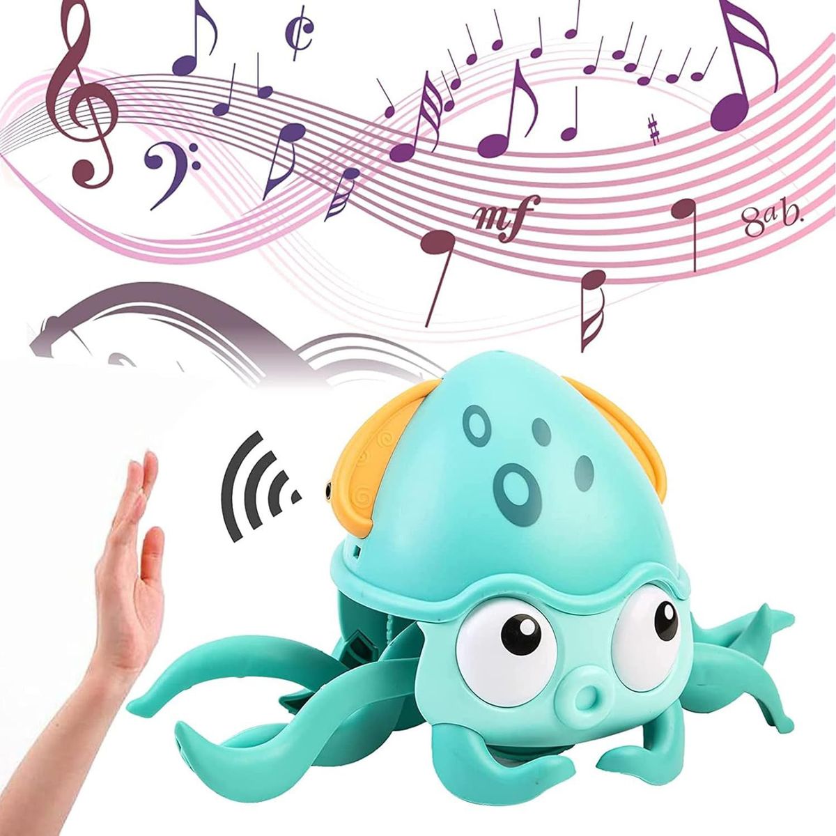 GENERICO - PULPO BAILARIN RECARGABLE CON SENSOR DE MOVIMIENTO