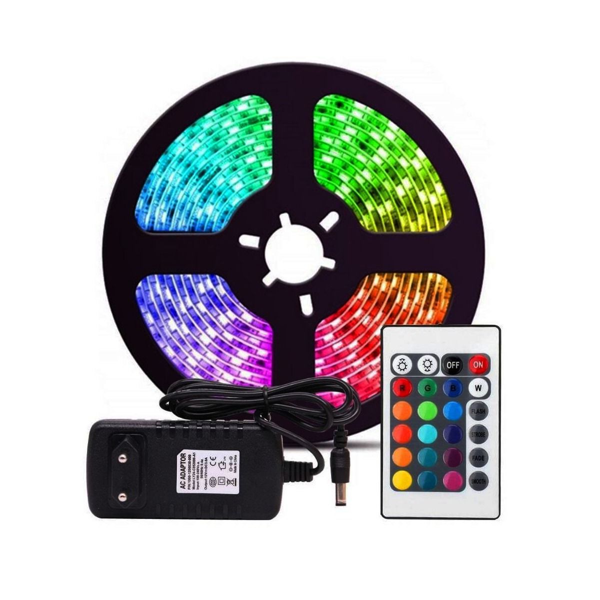 GENERICO - Tira de Luces Led RGB X5 Metros