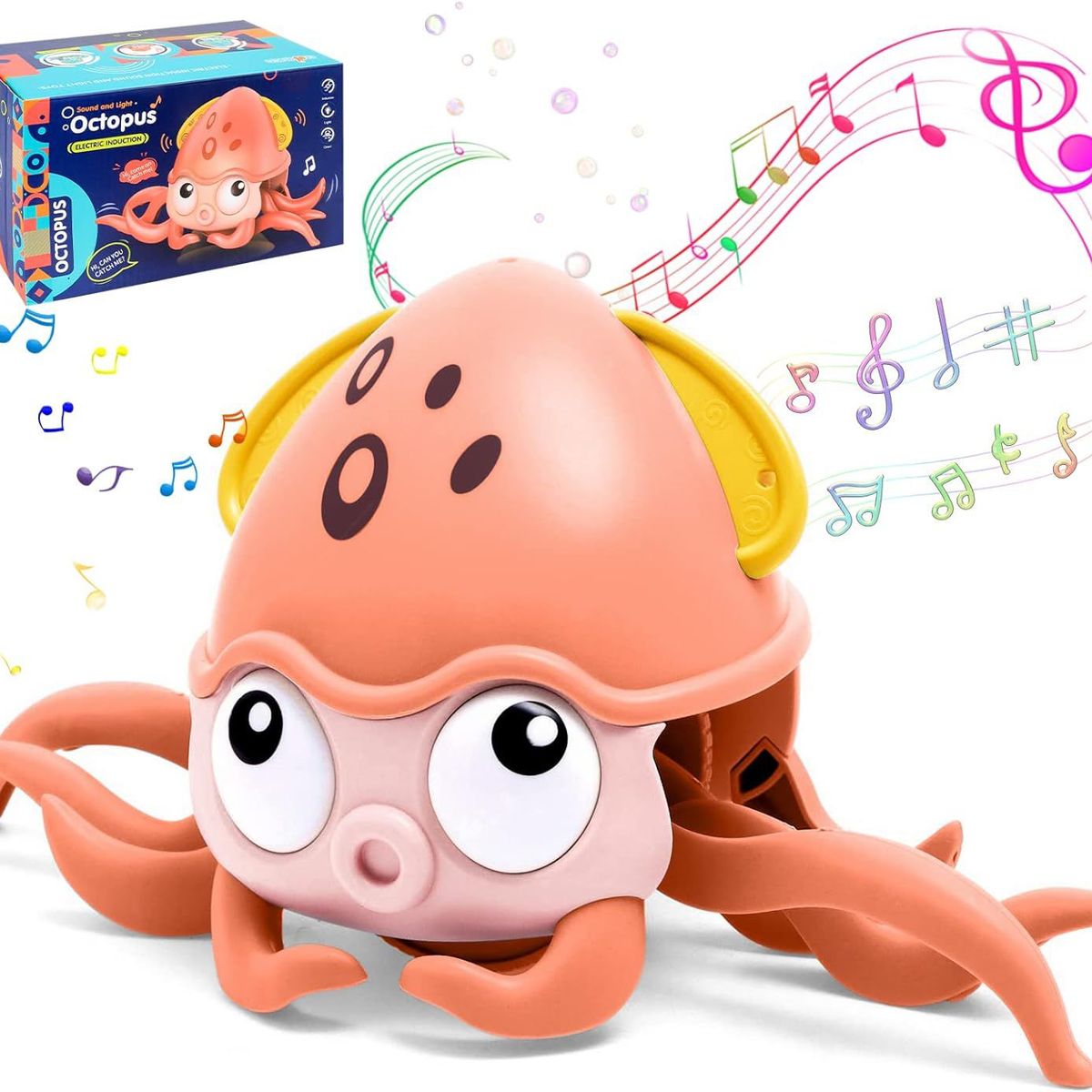 GENERICO - PULPO BAILARIN RECARGABLE CON SENSOR DE MOVIMIENTO