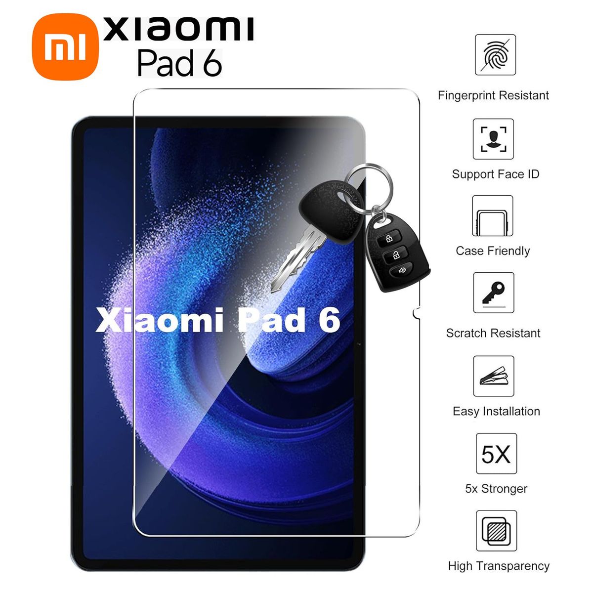 GENERICO - Protector de Pantalla para Xiaomi Mi Pad 6 11.0 2023 Mica de Vidrio