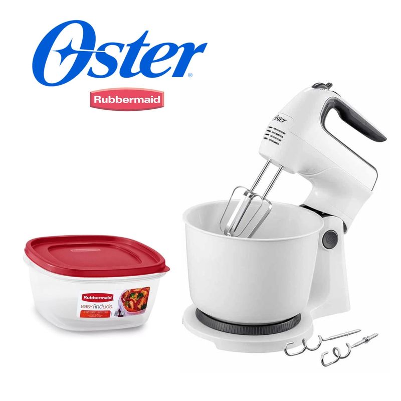 OSTER - Batidora de mano y pedestal Oster  Hermético Rubbermaid 3300ml