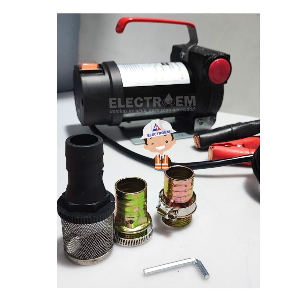 GENERICO - BOMBA TRASIEGO O TRASPASO DIESEL Y ACEITES 24Vdc-40 Lmin