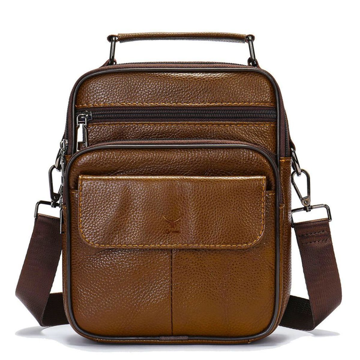 ARMUZ - Moderno morral de cuero vacuno 6103 Práctico y elegante