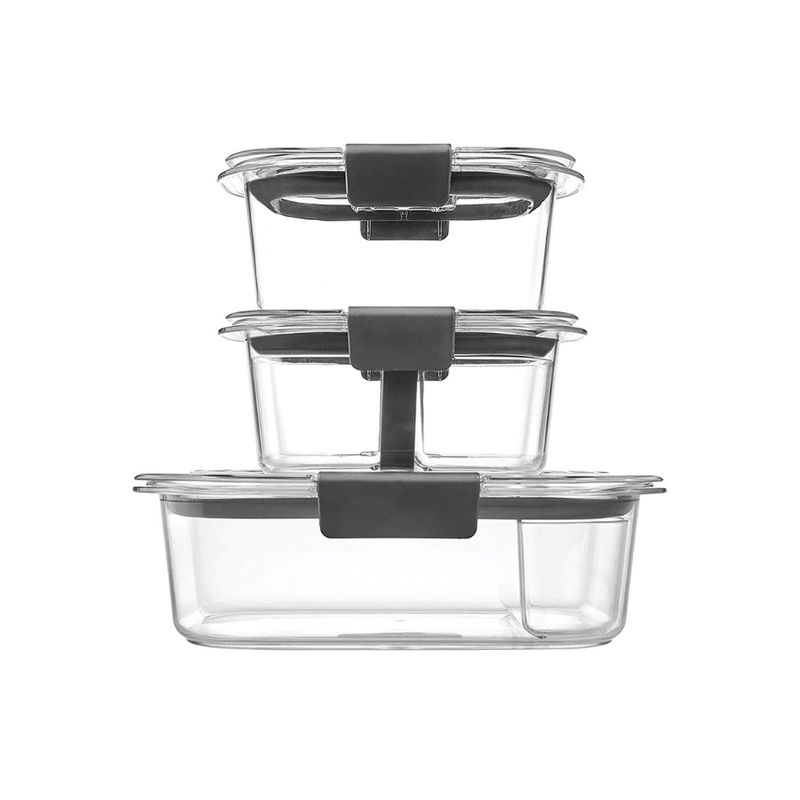 RUBBERMAID - Set Hermeticos Rubbermaid Brilliance Tritan 10 piezas