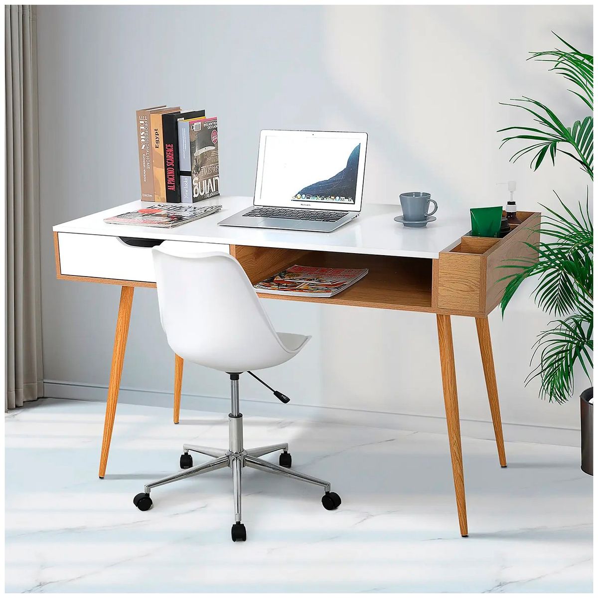 VENTITAS HOME - Escritorio Organizador Vintage Mirandah Ventitas Home Duna y Blanco