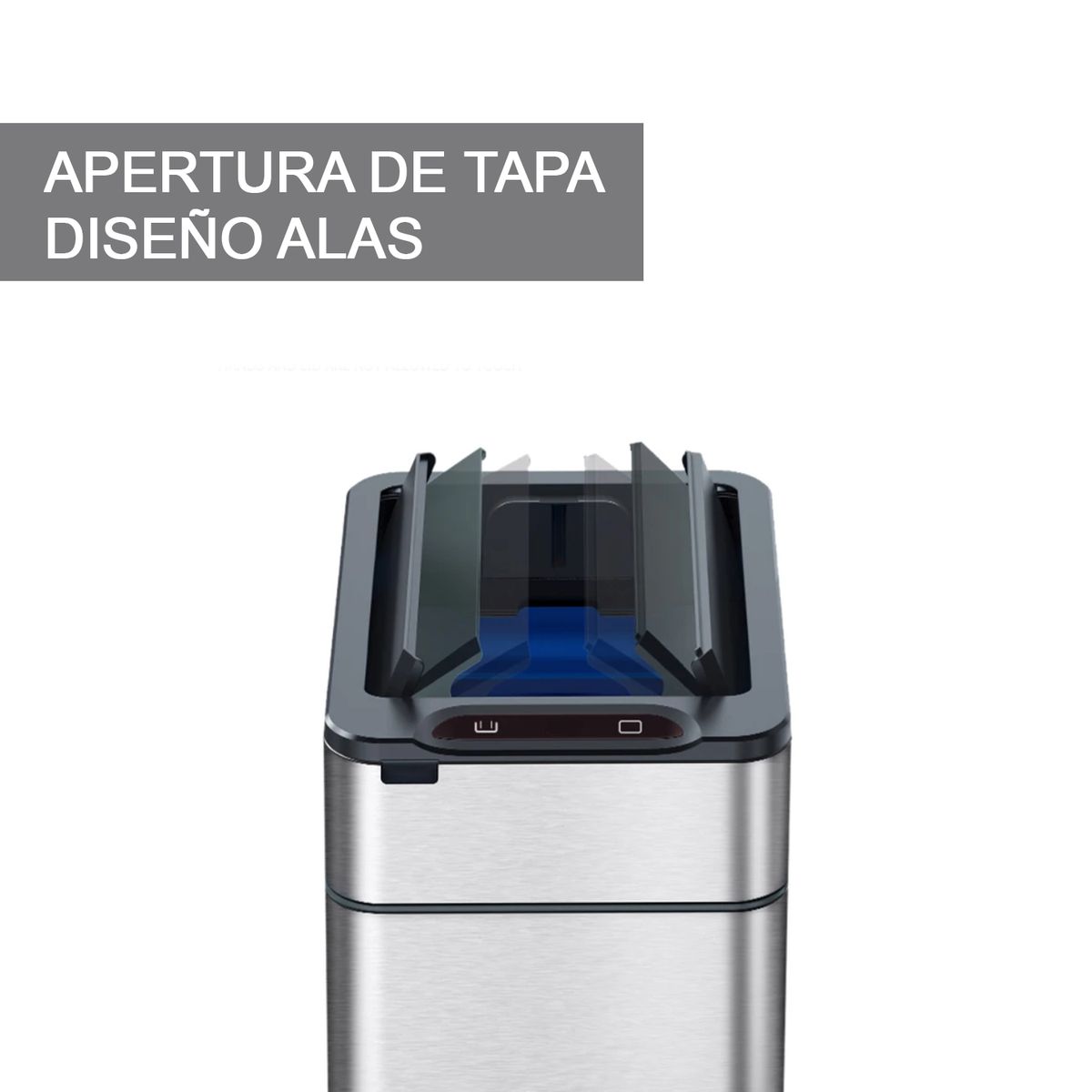 KOTIINI - Basurero sensor acero Kotiini Alas 50L