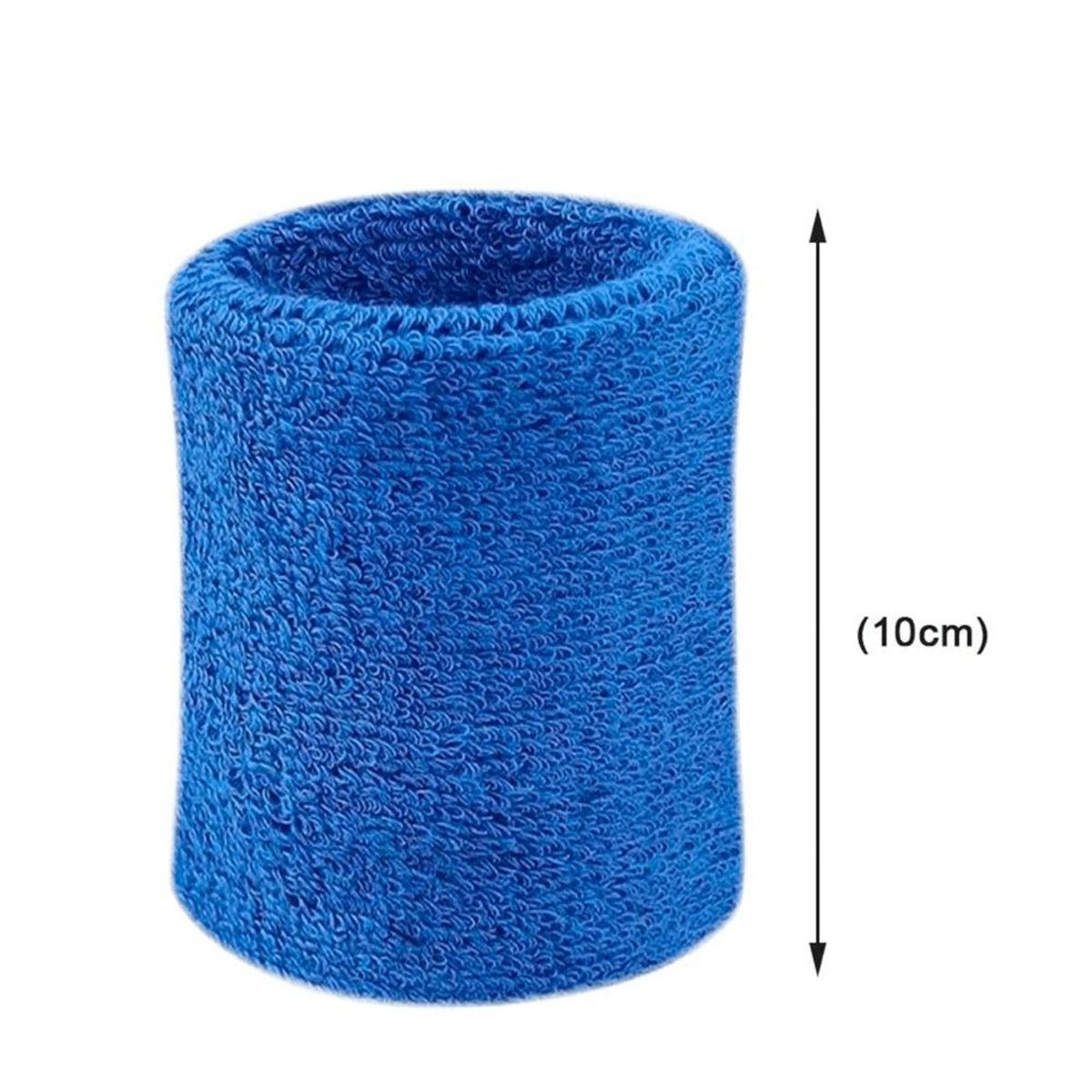 GENERICO - Muñequera Deportiva de Sudor Felpa Azul