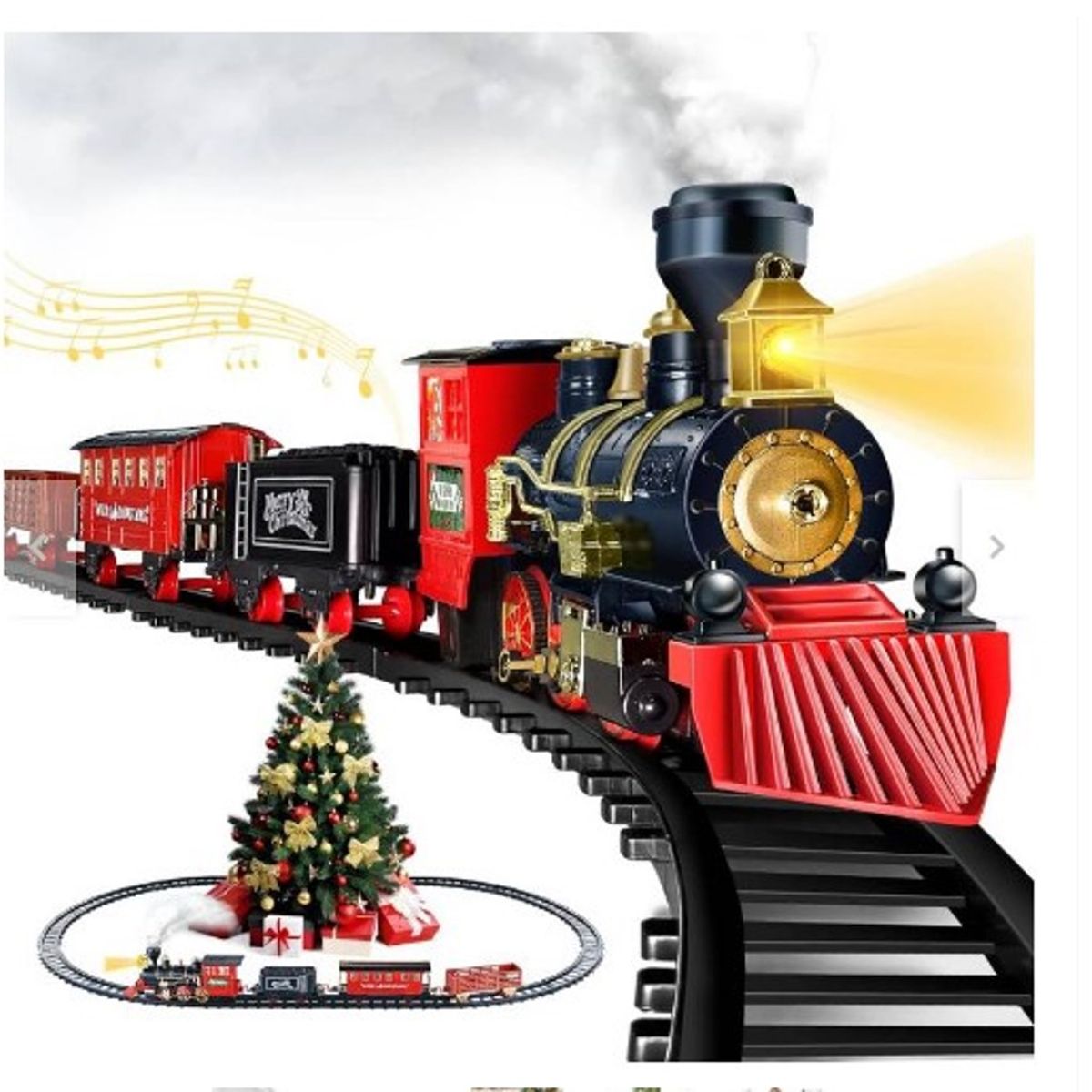 GENERICO - Tren Navideño para Base de Arbol De Calidad GRANDE 22pcs