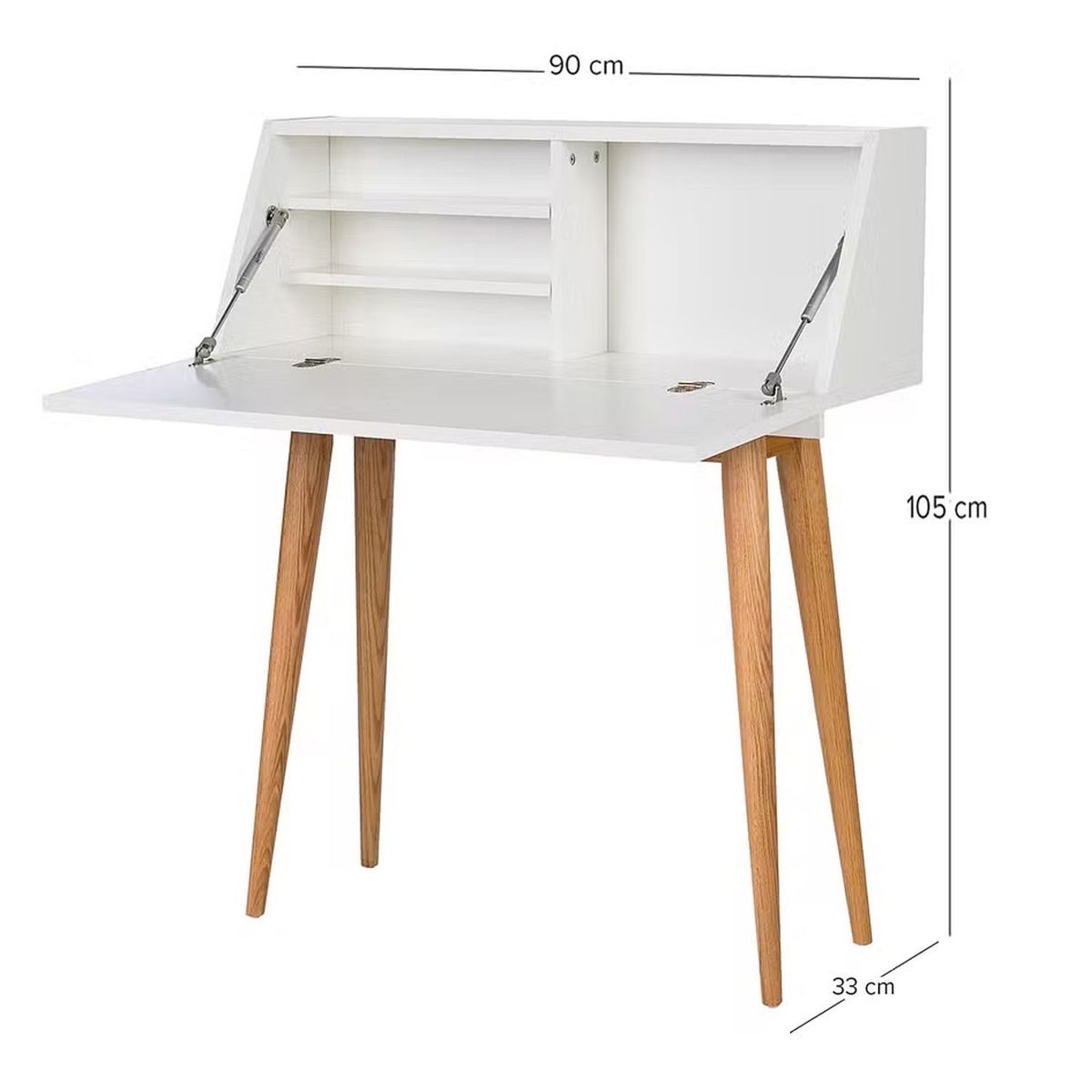 VENTITAS HOME - Escritorio Plegable Vintage Morelia Ventitas Home Blanco