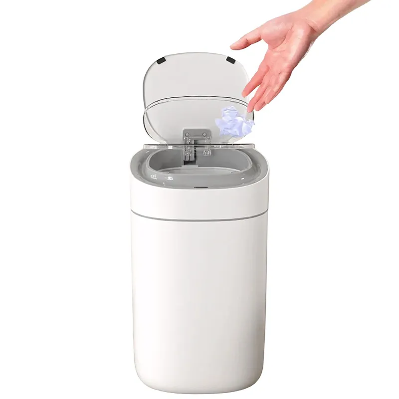 KOTIINI - Basurero sensor ABS Kotiini 15L blanco