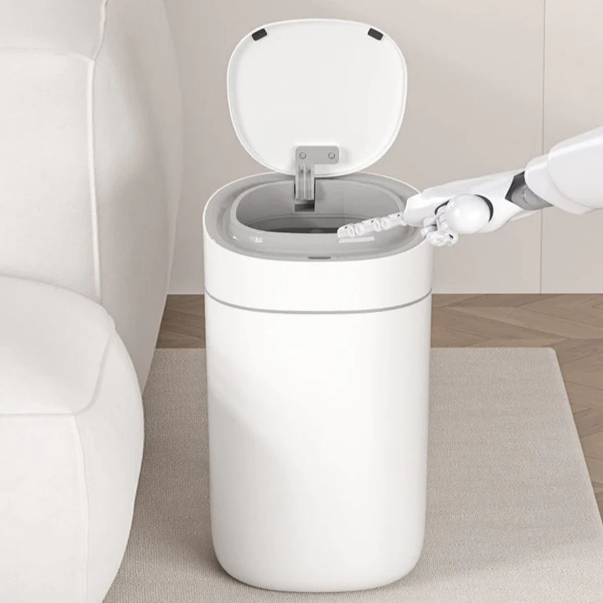 KOTIINI - Basurero sensor ABS Kotiini 15L blanco
