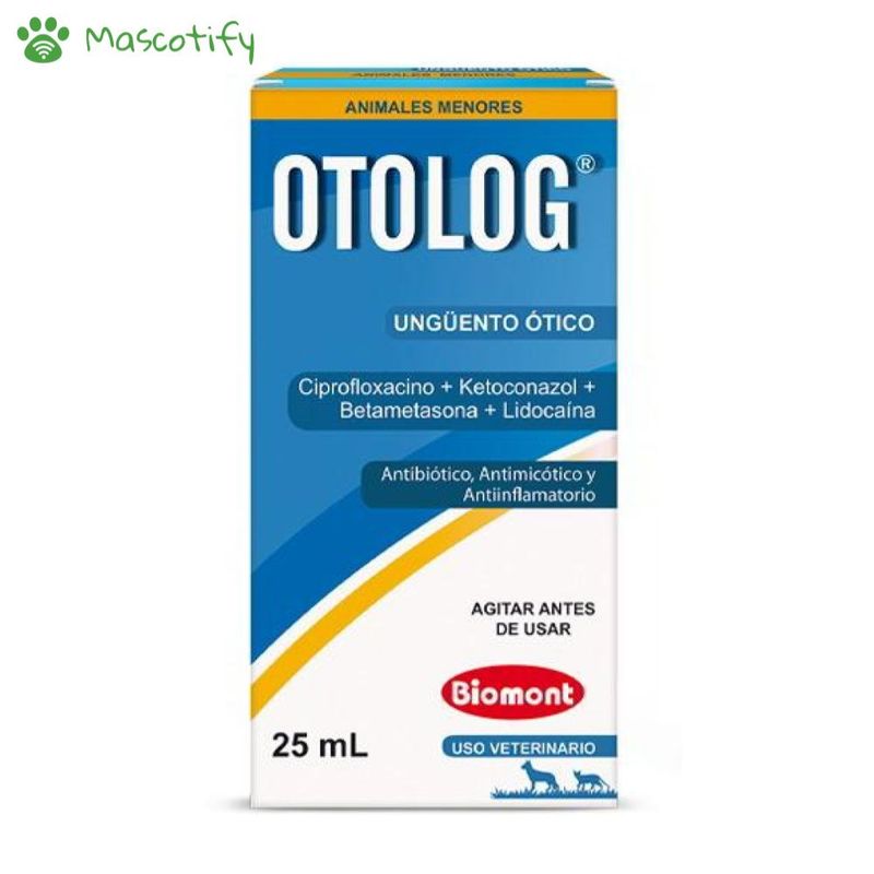 GENERICO - Otolog x 25ml - Ungüento ótico para perros y gatos