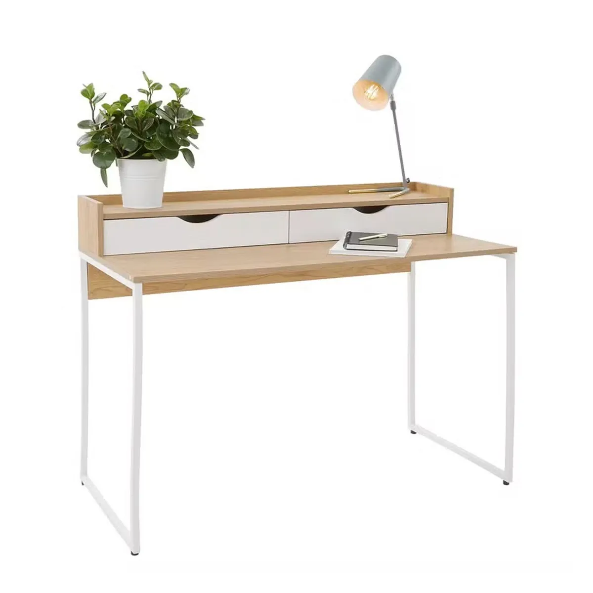 VENTITAS HOME - Escritorio Polaroid Ventitas Home Rovere y Blanco