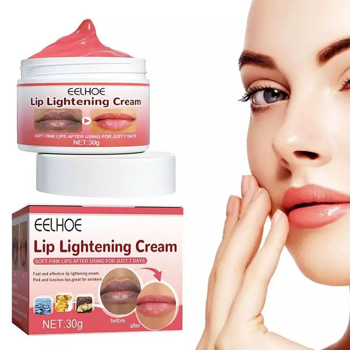GENERICO - Crema blanqueadora para labios bálsamo blanqueador hidratante