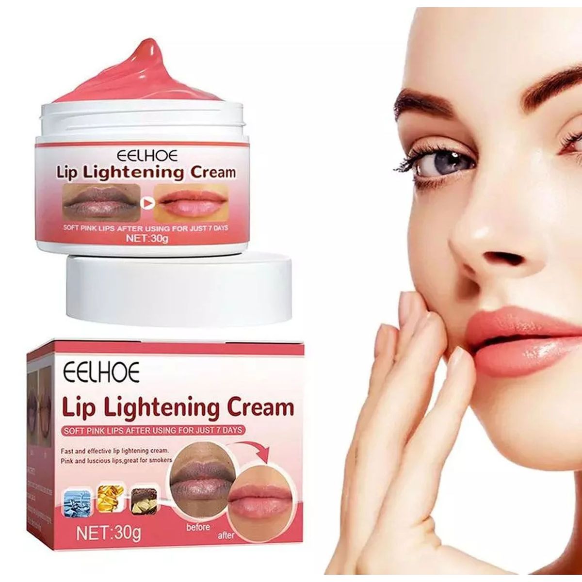 GENERICO - Crema blanqueadora para labios bálsamo blanqueador hidratante