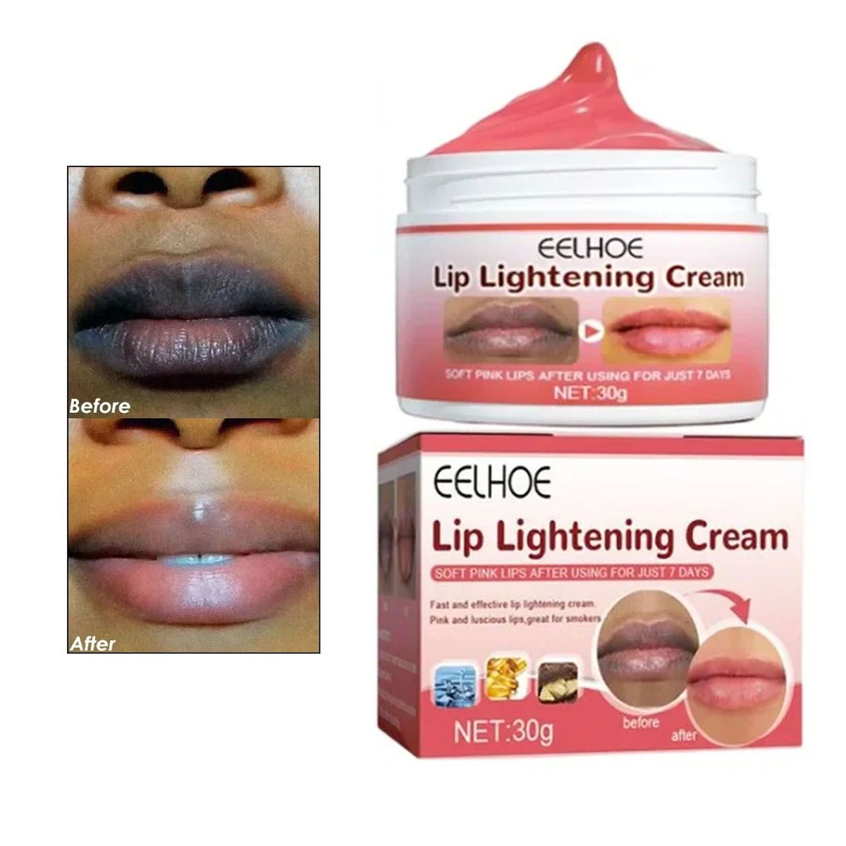 GENERICO - Crema blanqueadora para labios bálsamo blanqueador hidratante
