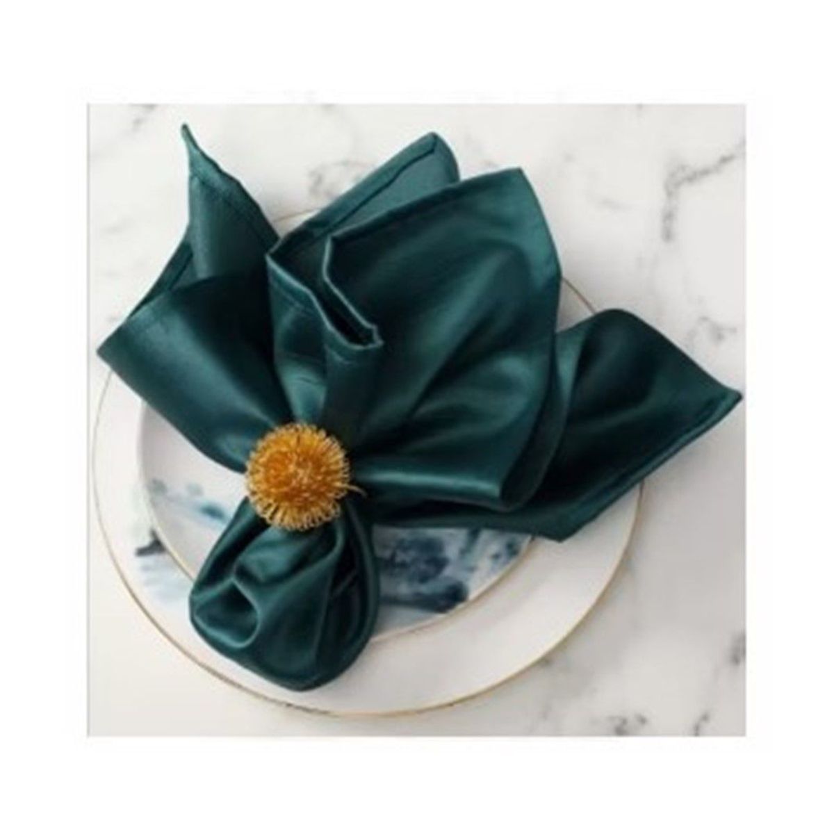 GENERICO - Set de Aros de Servilletas para Comedor  x 4 piezas