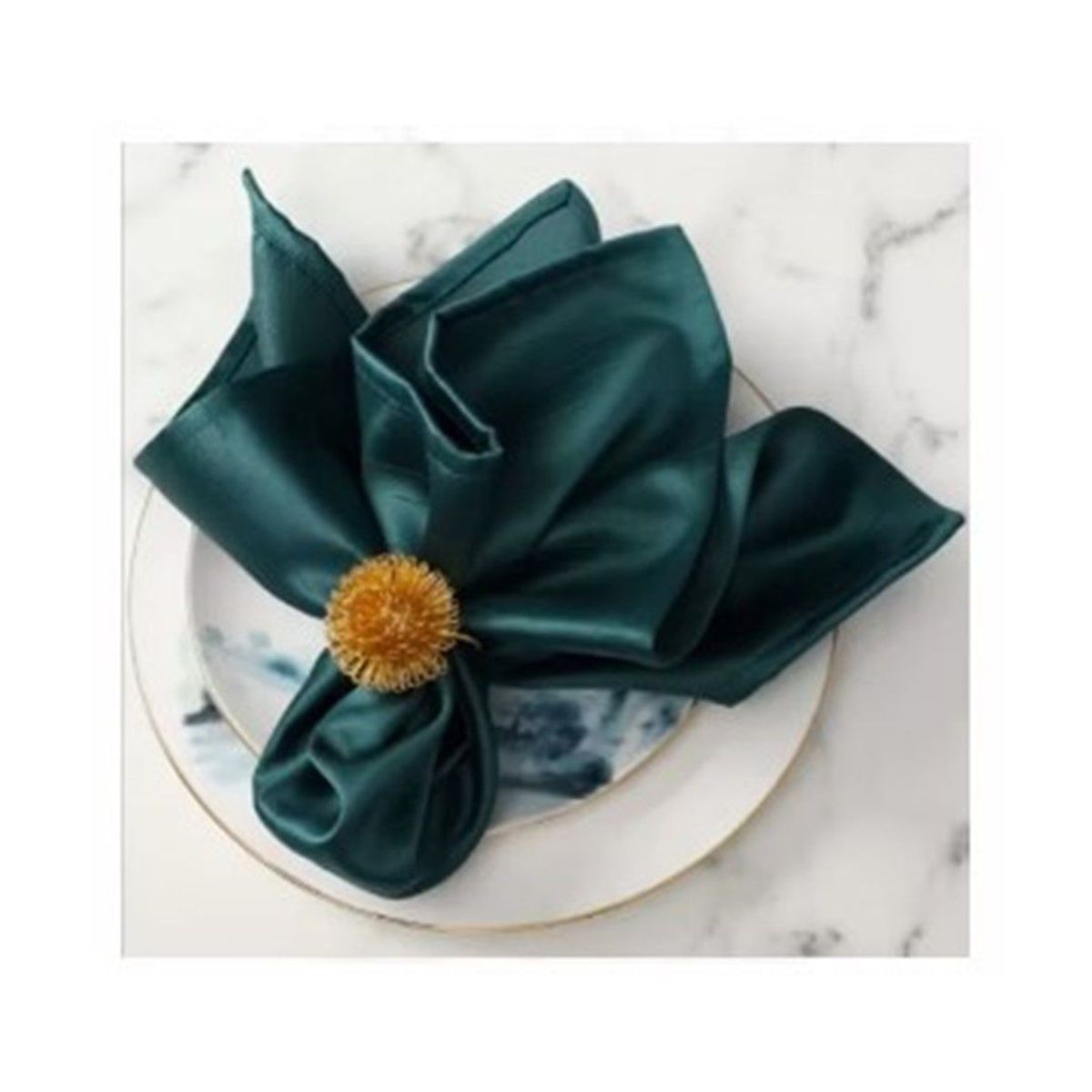 GENERICO - Set de Aros de Servilletas para Comedor  x 4 piezas