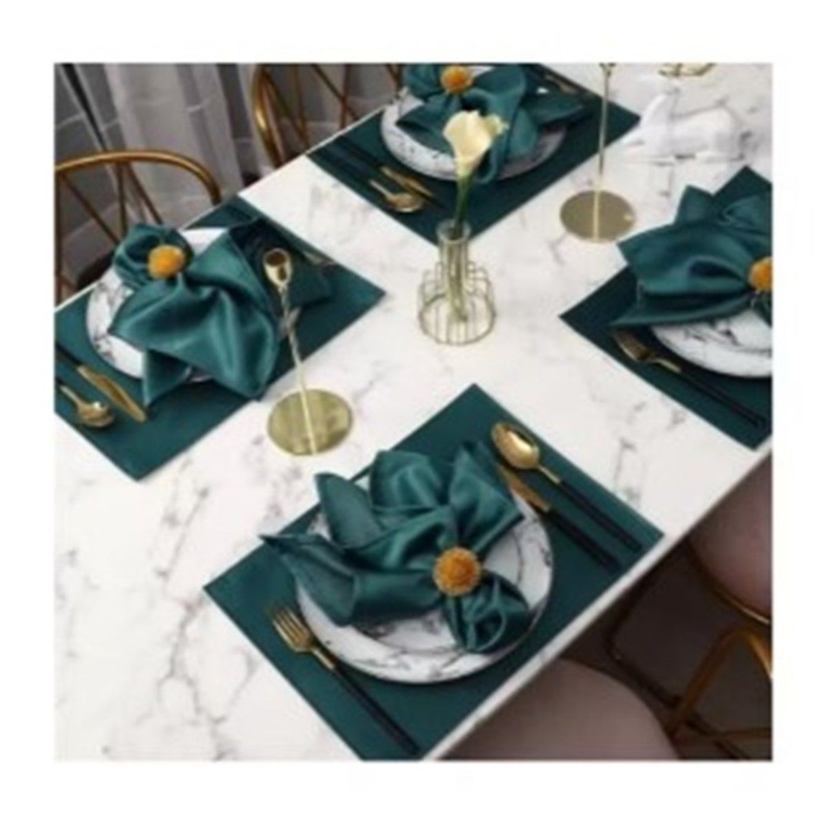 GENERICO - Set de Aros de Servilletas para Comedor  x 4 piezas