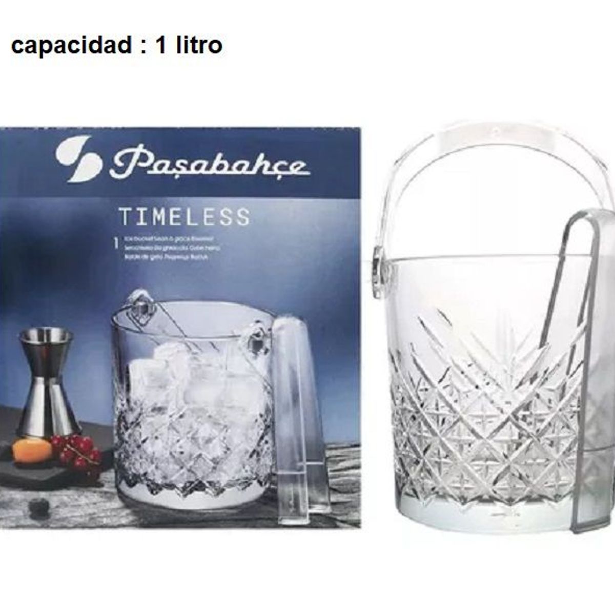 PASABAHCE - Hielera con Pinzas  Pasabahce - Timeless 1000cc