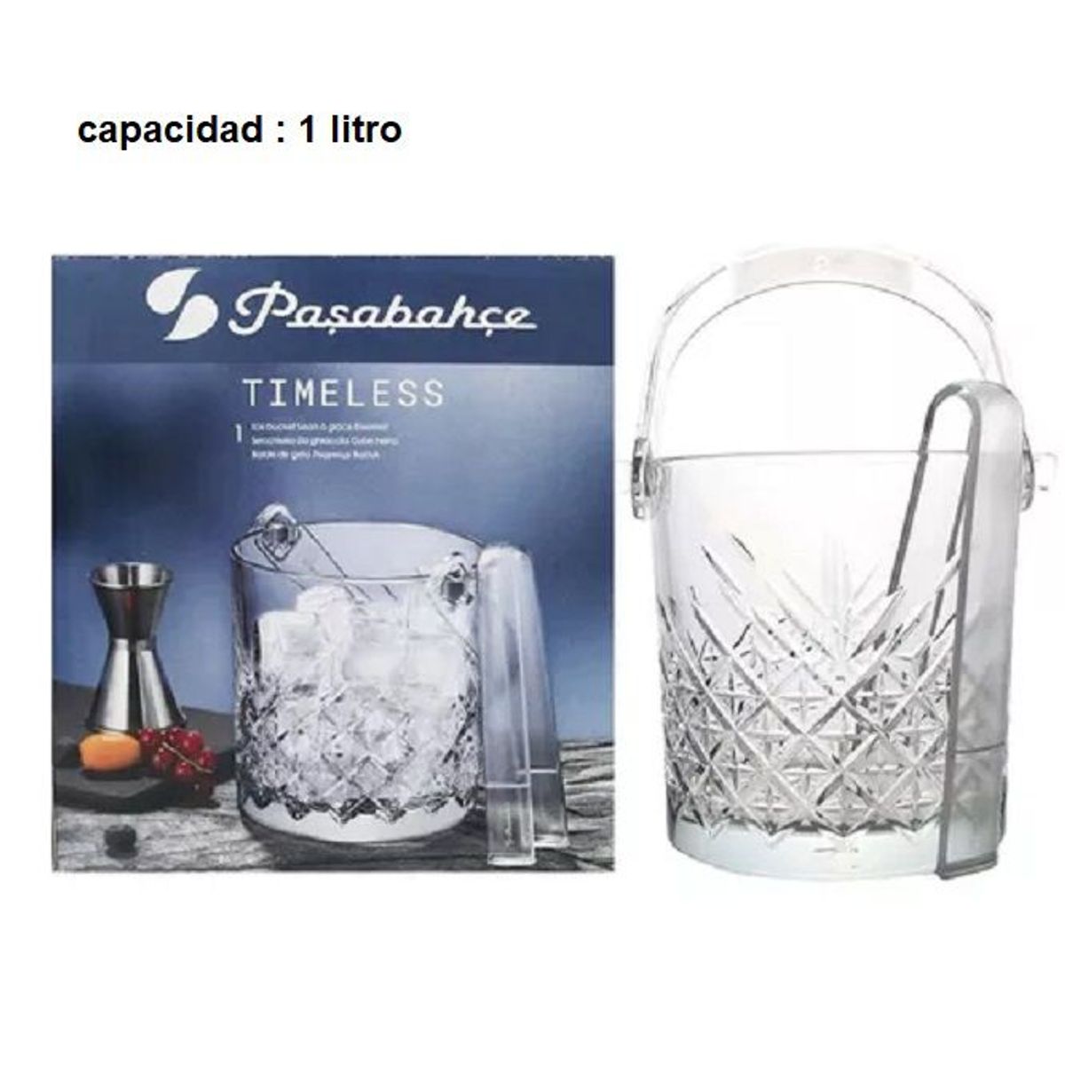 PASABAHCE - Hielera con Pinzas  Pasabahce - Timeless 1000cc