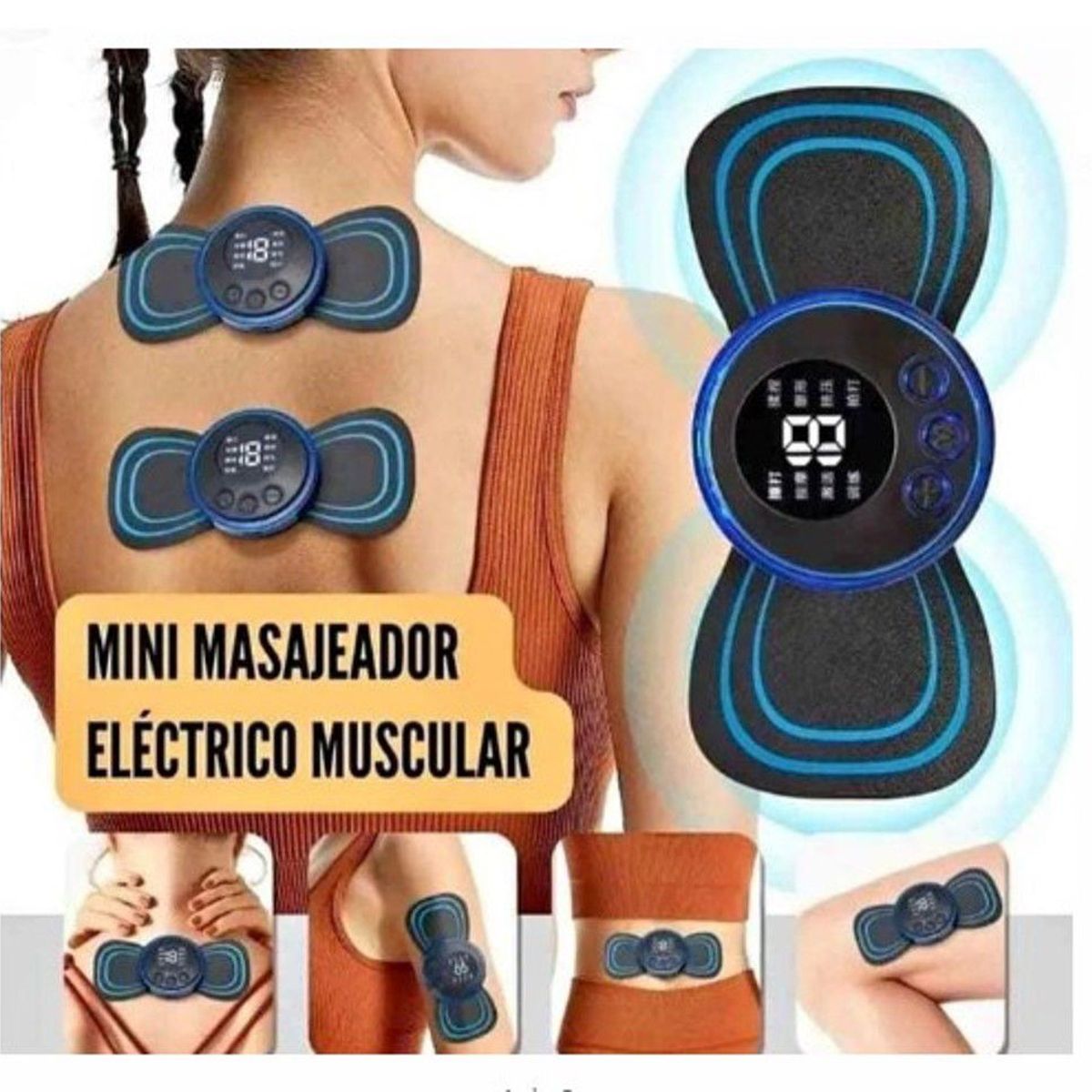 GENERICO - Mini Masajeador Mariposa Recargable  Electrico