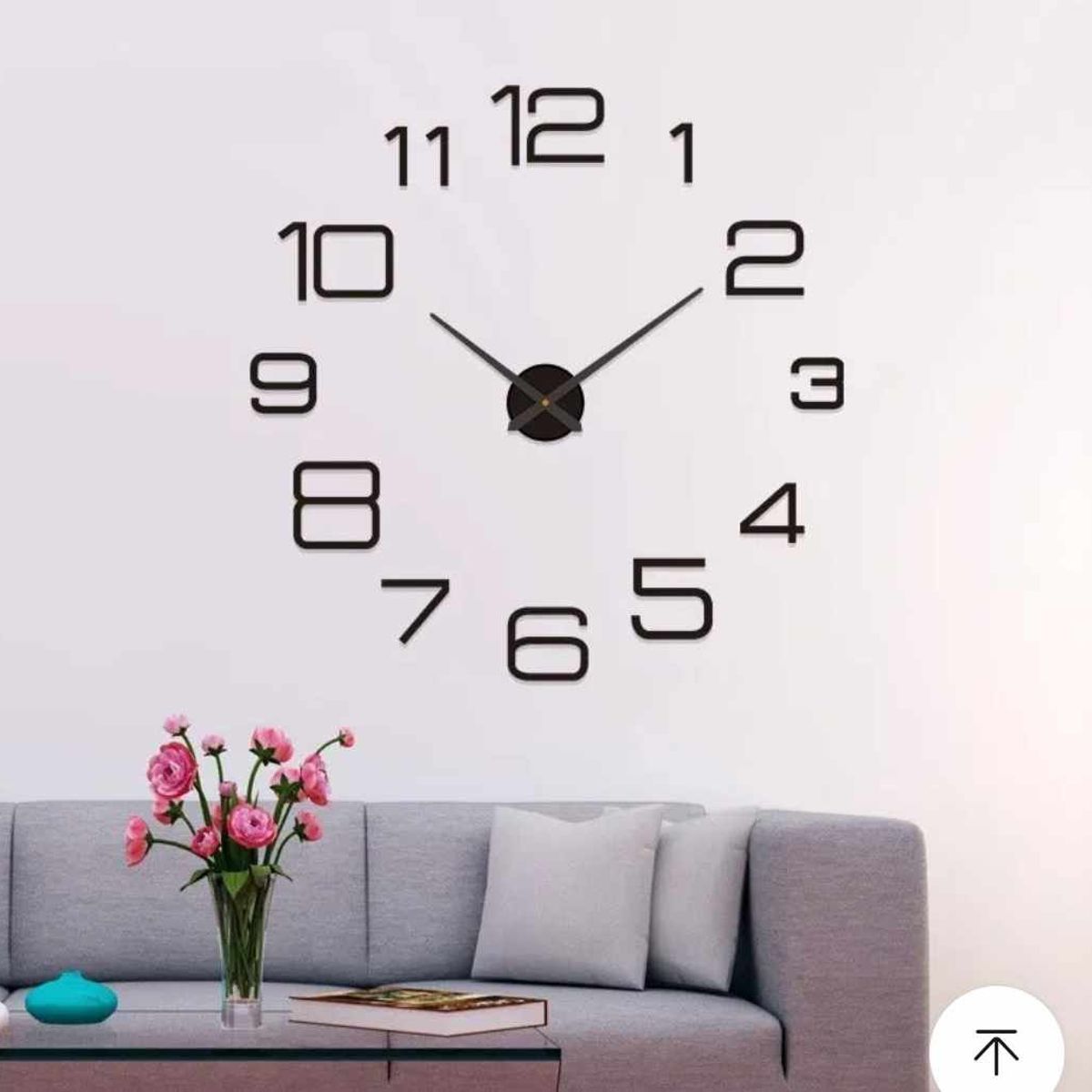 GENERICO - Reloj de Pared 3D Grande con Relieve Modelo 2024 Sala Hogar Oficina