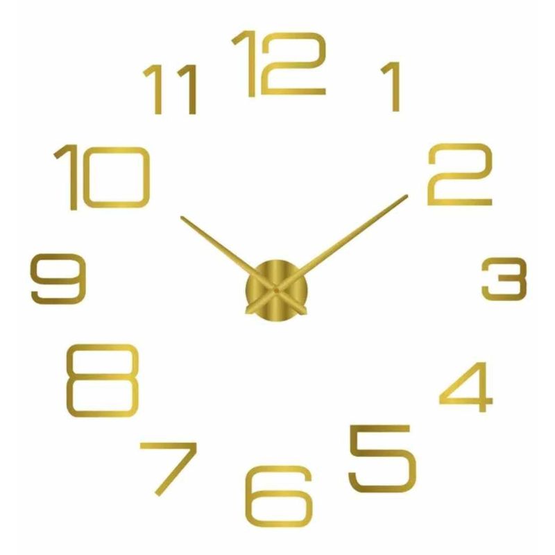 GENERICO - Reloj de Pared 3D Grande con Relieve Modelo 2024 Sala Hogar Oficina