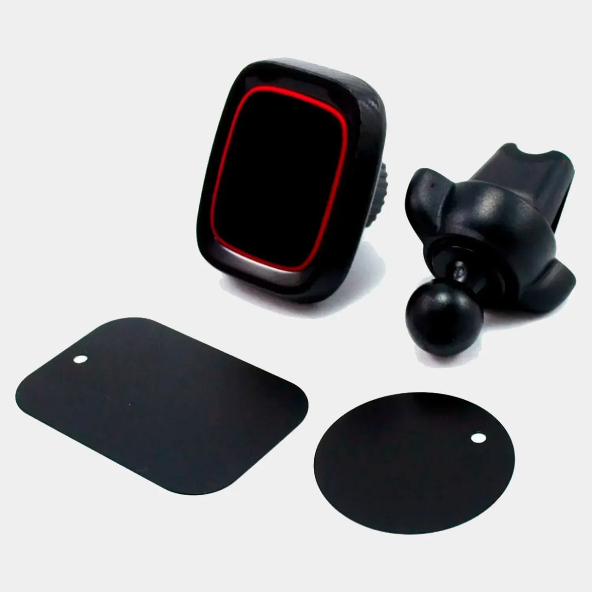 GENERICO - Soporte Para Teléfono Auto Imantado Porta Celular Carbon