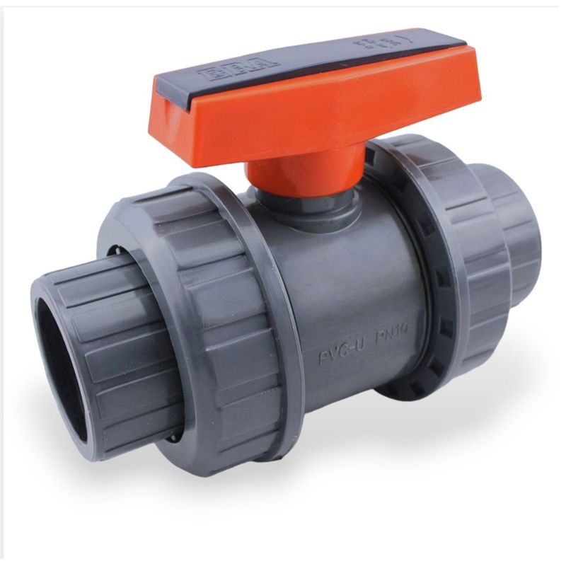 ERA - Valvula Bola Doble Universal PVC 1"  C/ROSCA NPT - Hydroall Peru