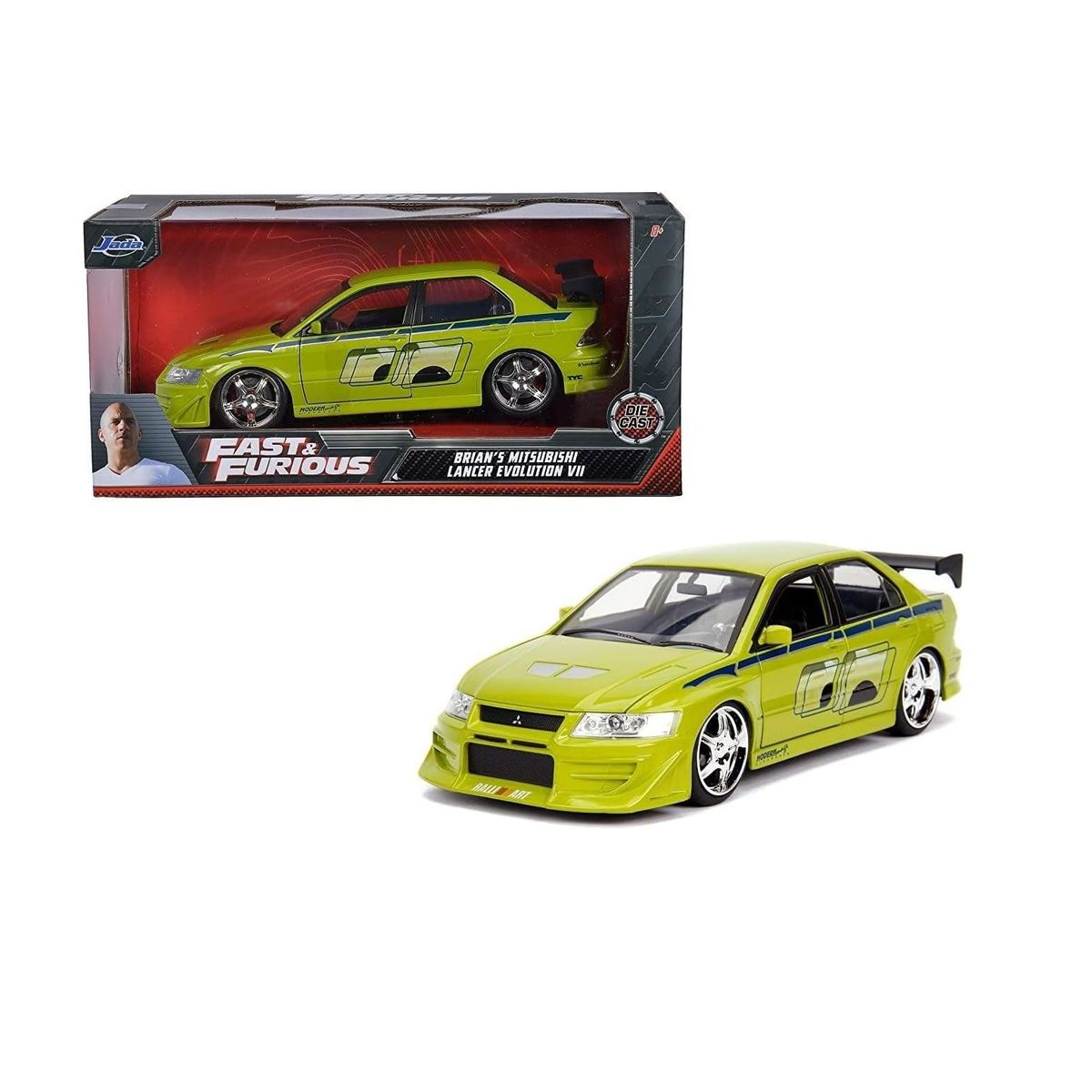 JADA TOYS - AUTO COLECCION RAPIDOS Y FURIOSOS MITSUBISHI EVOLUTION 1:  24