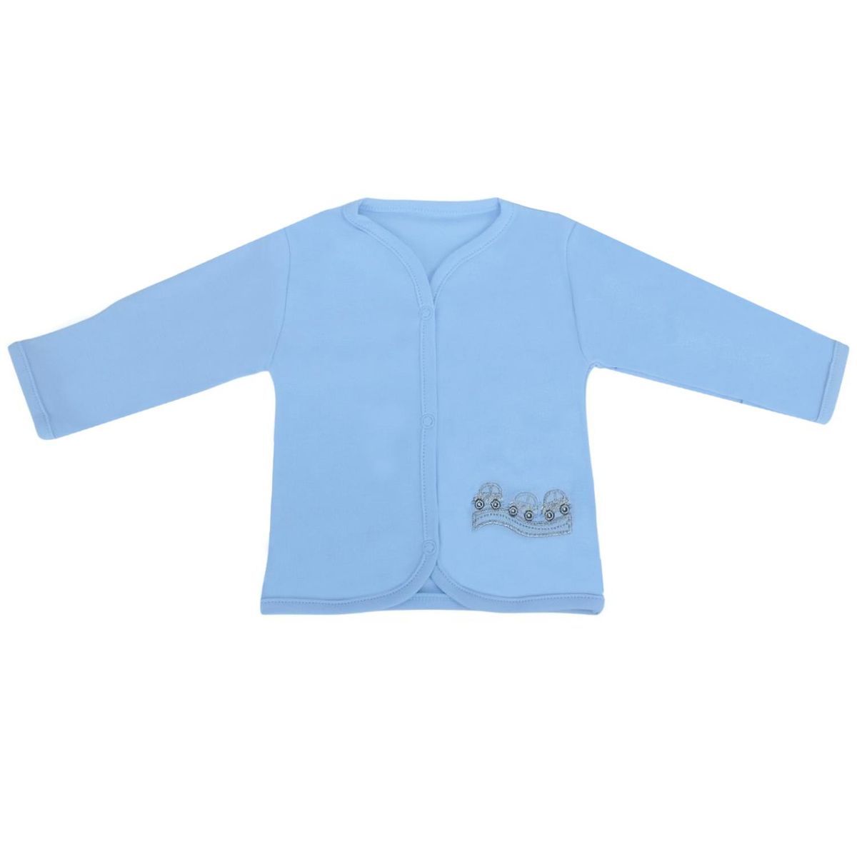 GENERICO - Ajuar - Set de 3 piezas Algodon - 3 autos - Celeste