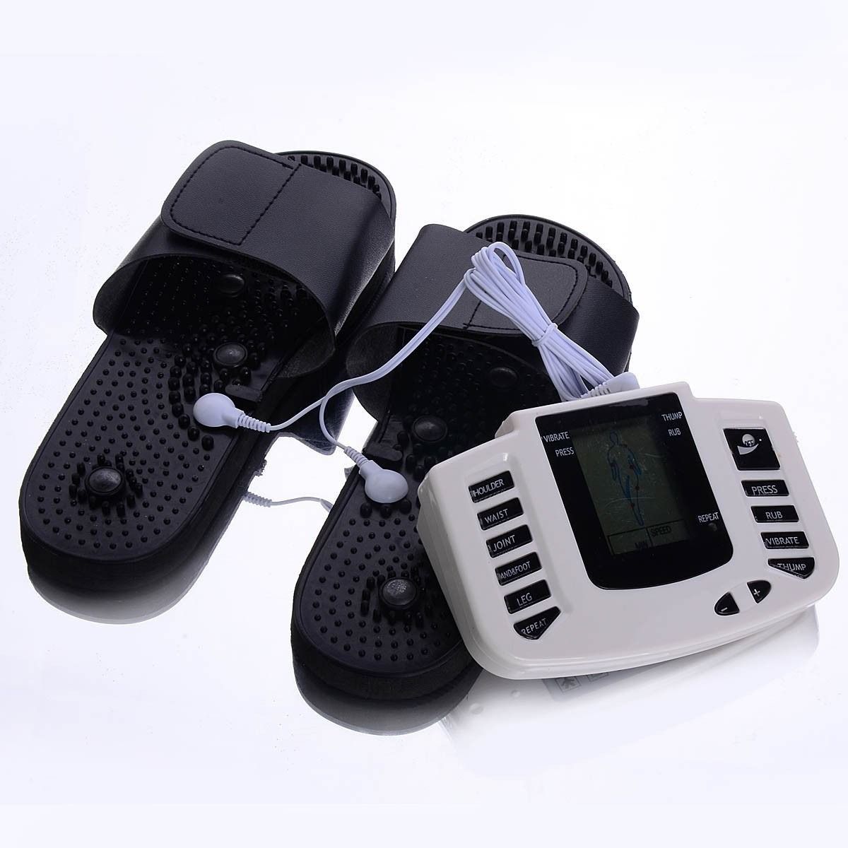 RISUTIMPORT - Nais Electroestimulador Tens 6 Parches Sandalias Maleta