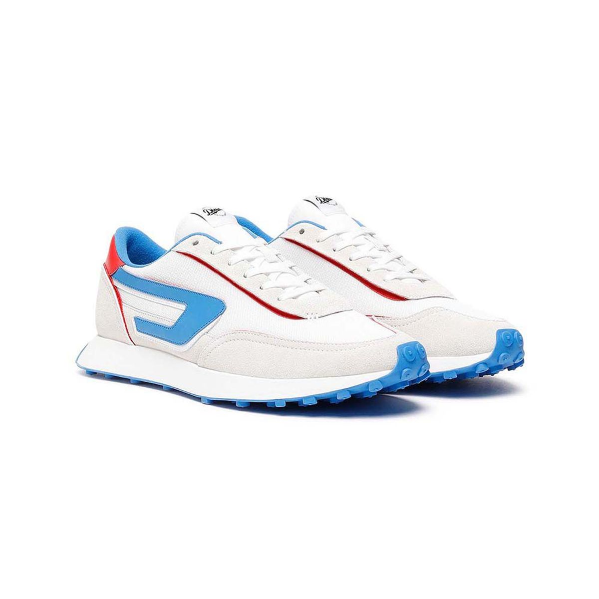 DIESEL - Zapatillas Diesel Racer S-Racer Star White/French Blue/Red Alert Hombre