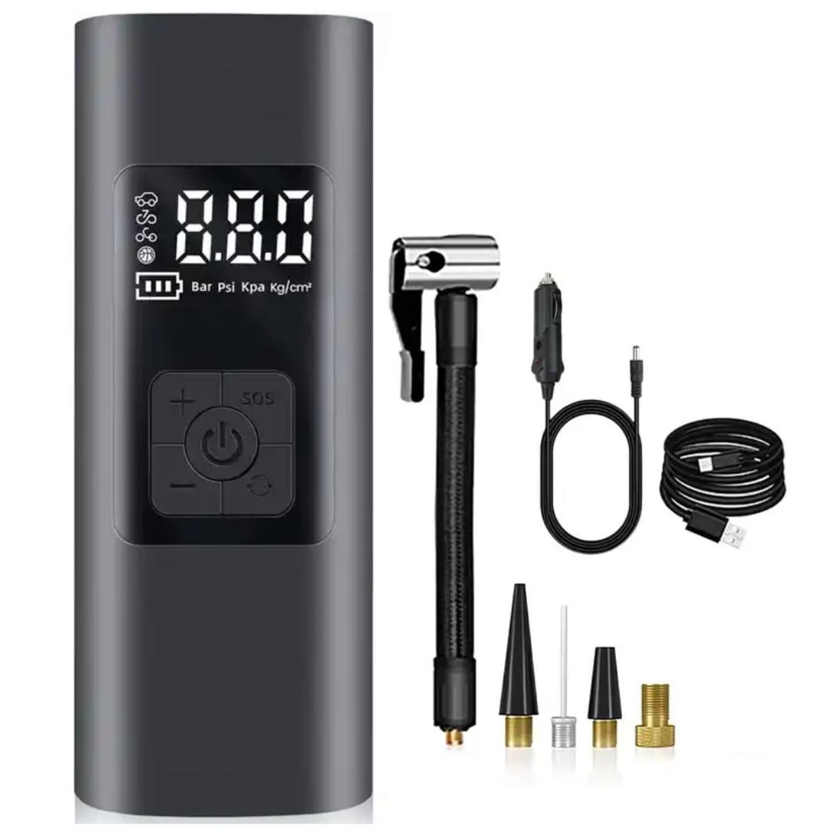 SEISA - Inflador de Llanta Multifuncional Compresor de Aire AF-C04