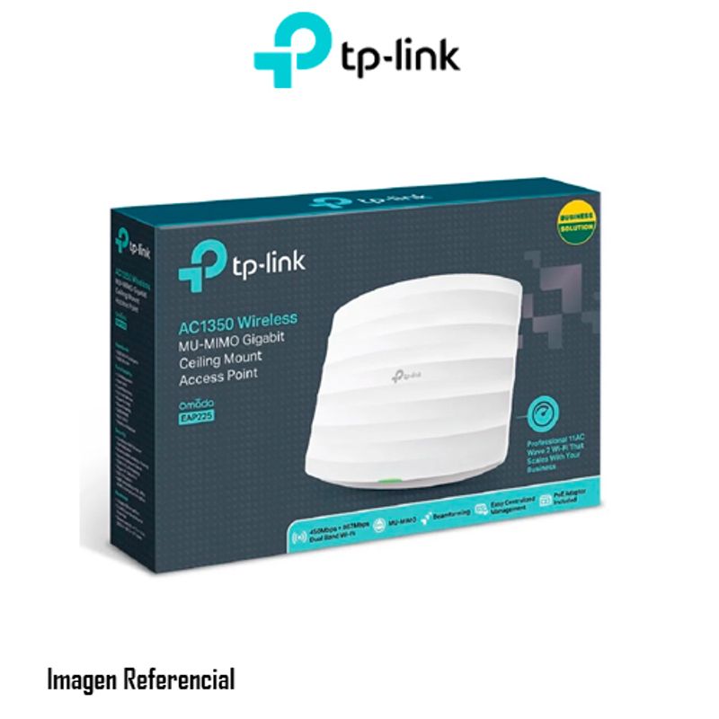 TP LINK - ACCESS POINT TPLINK EAP225 V4, DUAL BAND 1 PUERTO GIGABIT P/N: EAP225