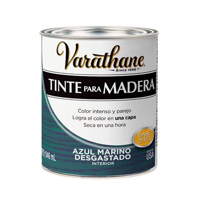 RUST OLEUM - VARATHANE TINTE PARA MADERA AZUL MARINO DESGASTADO 946 ML