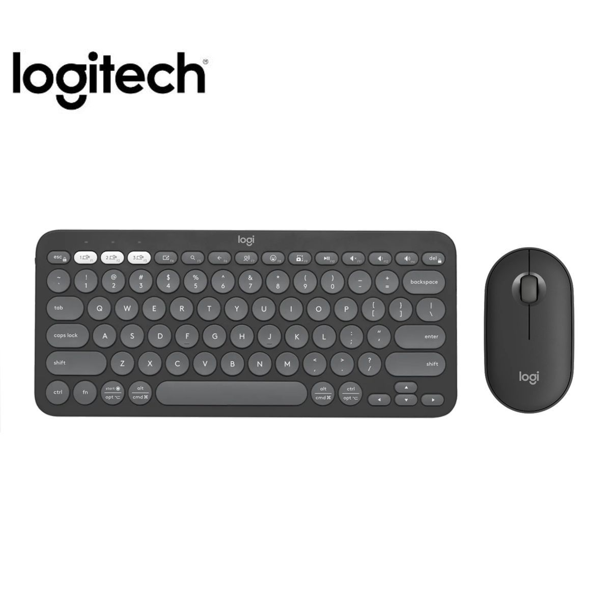 LOGITECH - Teclado Y Mouse Logitech K380s Mouse M350s Bt Inalámbrico Negro