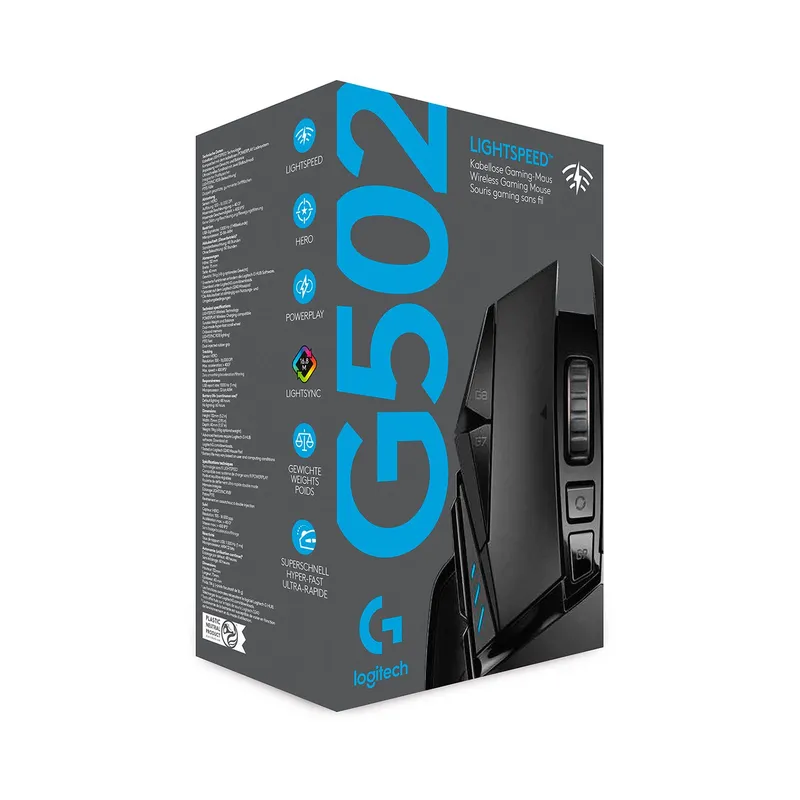 LOGITECH - Mouse Gamer Logitech G502 Lightspeed Wireless Black